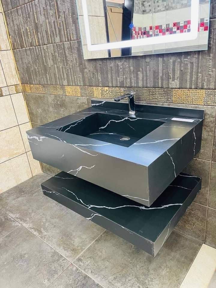 حوض بروسلين ورف مقاس ١متر