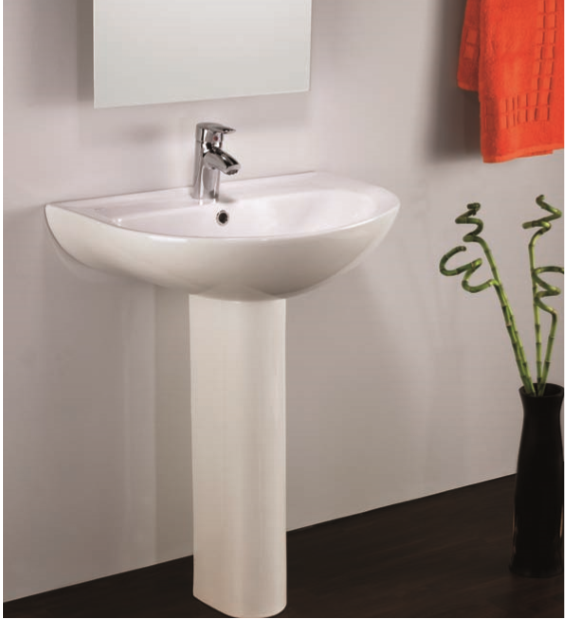 حوض بلان V1340 مقاس 65 سم بالعامود الطويل من أيديال ستاندرد