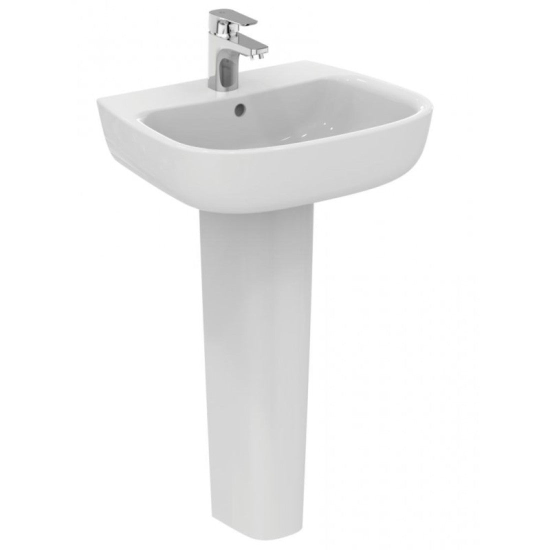 حوض 55 سم بالعامود طويل ايديال ستاندرد نيو ايسيدرا ابيض G285501