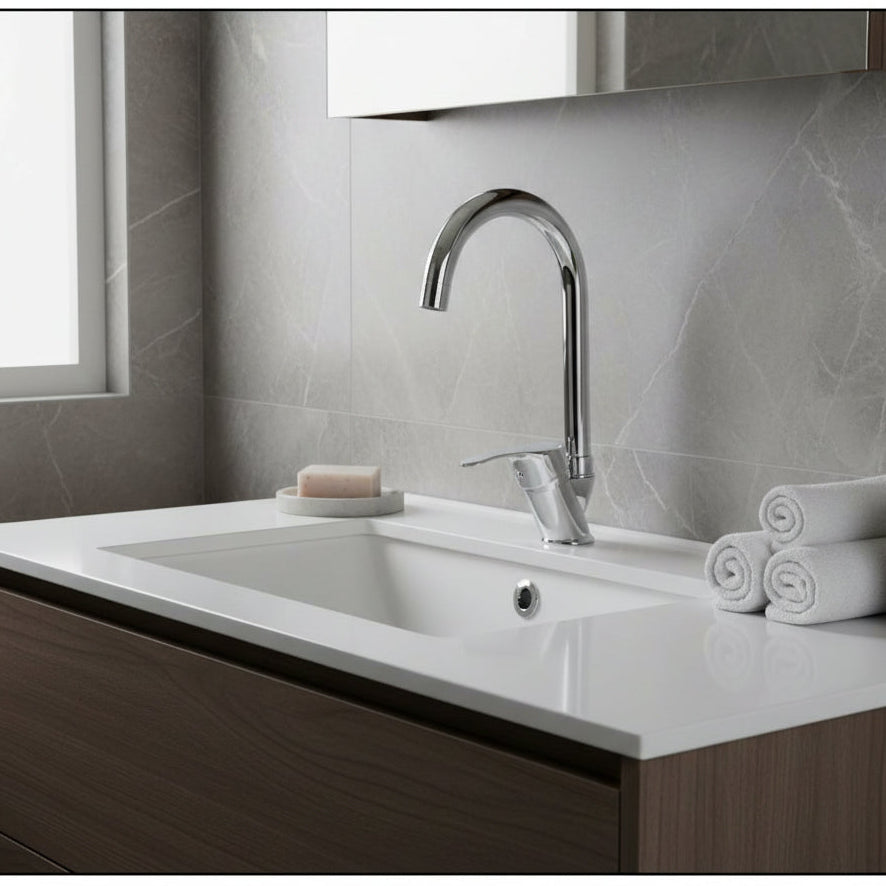 خلاط شجرة قنطرة عالية موديل CREAM من أرموس تركى لون نيكل ARMOS