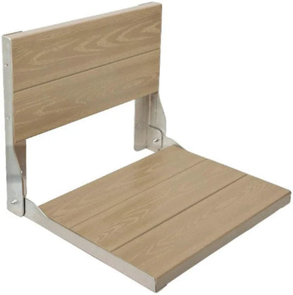 كرسي شاور بيورا كومفورت بظهر SS CT P 20 اللون تيرا قابل للطي كومباكت HPL مقاس 30 × 40 سم