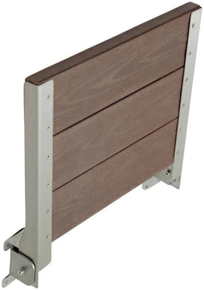 كرسي شاور بيورا بدون ظهر ميوز SS MB P 20 اللون براون قابل للطي كومباكت HPL مقاس 30 × 40 سم