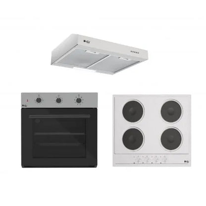 بيورتي فرن كهرباء بيلت ان 60 سم , مسطح كهرباء 60 سم, شفاط 60 سم بقوة 450 م3/ساعة KPT606EEX