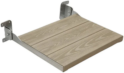 كرسي شاور بيورا بدون ظهر ميوز SS MT P 20 اللون تيرا قابل للطي كومباكت HPL مقاس 30 × 40 سم