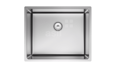 حوض هاند ميد بالصرف 3+سلة استلس+قرمة تطيع خشب مقاس 44*54 سمك 1.0ملى كود As356 من الأصيل تركى