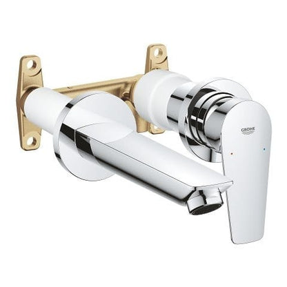 خلاط حوض الحمام الدفن باو ايدج باللون الفضي من جروهي بالوش و الجسم 20474001 GROHE BauEdge