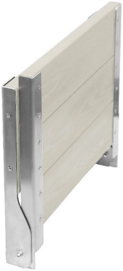 كرسي شاور بيورا كومفورت بظهر SS CL P 20 اللون لايت جراي قابل للطي كومباكت HPL مقاس 30 × 40 سم