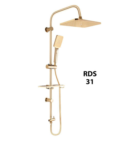 مسطرة دش 2×1 مستطيل ذهبى بالكامل مثبات معدن ليات حرارى صبانة رف كبير كود RDS31 من أرموس تركى