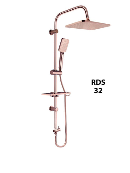 مسطرة دش 2×1 مستطيل روز جولد بالكامل مثبات معدن ليات حرارى صبانة رف كبير كود RDS32 من أرموس تركى