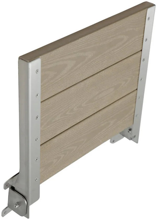 كرسي شاور بيورا بدون ظهر ميوز SS MT P 20 اللون تيرا قابل للطي كومباكت HPL مقاس 30 × 40 سم