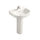 حوض بلايا J5013 مقاس 65 × 48 سم بالعامود الطويل من أيديال ستاندرد