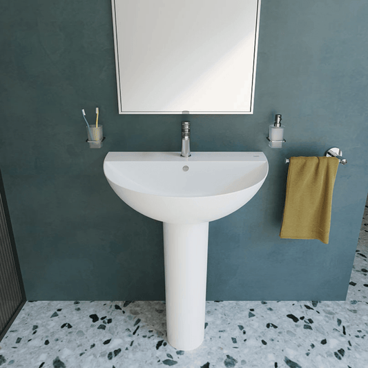 حوض تايتن 037470 بالعامود الطويل 70 × 50 سم من ساني بيور