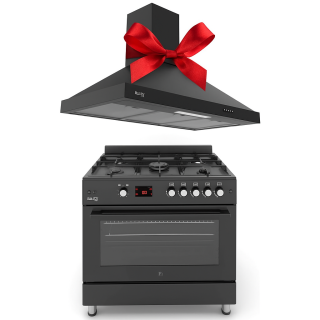 بوتجاز FRGG9050 BL - طباخ غاز قائم بذاته+شفاط هرمى 90سم هدية