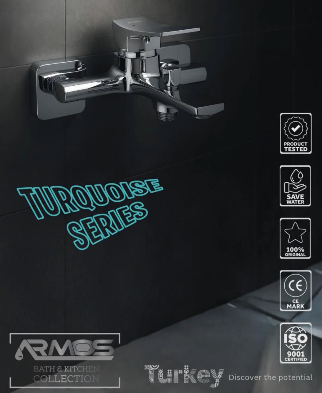 خلاط باينو موديل TURQUOISE من أرموس تركى لون نيكل