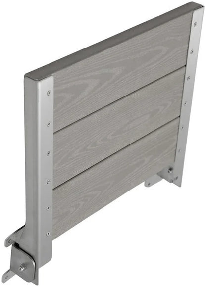 كرسي شاور بيورا بدون ظهر ميوز SS ML P 20 اللون لايت جراي قابل للطي كومباكت HPL مقاس 30 × 40 سم