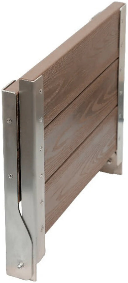 كرسي شاور بيورا كومفورت بظهر SS CB P 20 اللون براون قابل للطي كومباكت HPL مقاس 30 × 40 سم