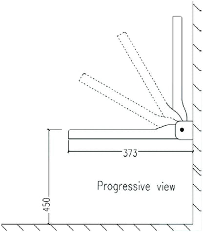 كرسي شاور بيورا بدون ظهر ميوز SS MT P 20 اللون تيرا قابل للطي كومباكت HPL مقاس 30 × 40 سم
