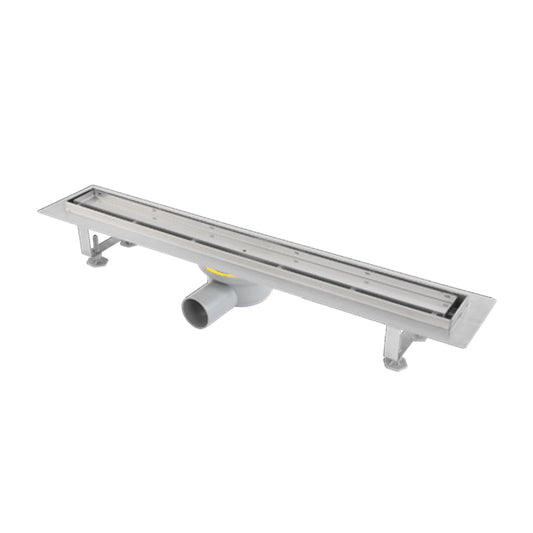 مجرى شاور تايلبل بشفة HDL 11 55 استانلس ستيل 55 سم بالصرف اللون كروم من بيورا